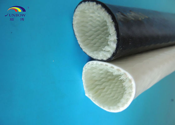 China Eco-friendly Silicone Resin Coated Fiberglass Braided Sleeving -65℃ ~ 260℃ supplier