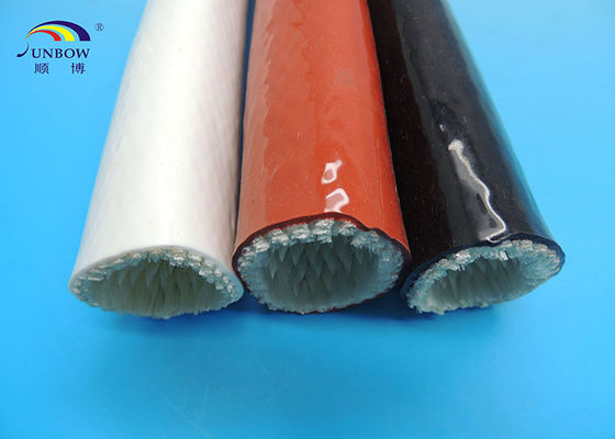 China Colorful Silicone Coated Fibreglass Fire Sleeving Fireproof Sleeve supplier