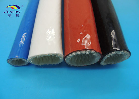 China Heat-resistant Silicon Coated Fireproof Performance Glass Fabric Sleeve Eco-friendly supplier