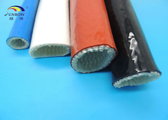 China Top quality  Hose Silicone fiberglass sleeve  Protection  fire proof sleeving supplier