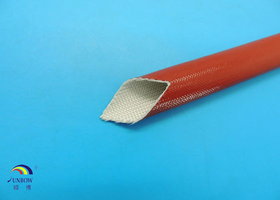 China Flexible Flame Retardant Expandable Fiberglass Sleeving Coated Silicone Resin​ supplier