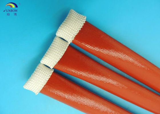 China 4KV Silicone Rubber Sleeve Expandable Braided Sleeving With 2 : 1 Expandable Ratio supplier