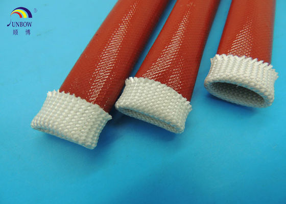 China Electrical Insulation Sleeving Silicone Resin Fiberglass Sleeving / Tubing / Pipes supplier