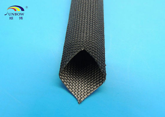 China 400 ℃ Flexible Black or White High Temperature Fiberglass Sleeving for Cables supplier