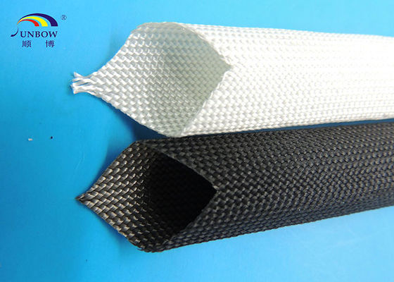 China Non-alkali Fiberglass Braided High Temperature Fiberglass Sleeving for Insulation Cable Protection supplier