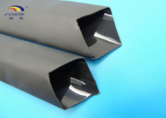 China Ratio 3:1 heavy wall polyolefin heat shrinable tube with / without adhesive size Ø10-Ø85mm for -45℃ - 125℃ temperature supplier