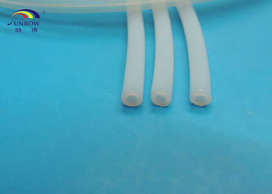 China 100% Virgin Extruded Clear PTFE Tube  / Pipe Pure White With Smooth Surface supplier