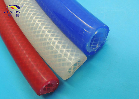China Silicone Reinforced Braided Fiberglass Sleeve for Food and Beverage Thermal Protection supplier