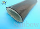 Silicone Coated Fibreglass Fire Sleeving Black 20mm For Steel Plants Smelters supplier