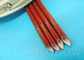 Iron oxide red braided sleeving products , High Temperature Fiberglass Sleeving supplier