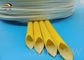 Silicone Rubber Coated Fiberglass Sleeving , White Fiberglass Braided Sleeving supplier