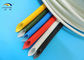 Colorful Silicone Rubber Fiberglass Sleeving / Braided Fiber Glass insulation Sleeve supplier