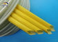 Colorful Silicone Rubber Fiberglass Sleeving / Braided Fiber Glass insulation Sleeve supplier