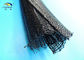 Fireproof Braided PET expandable braided self-closing Cable Sleeving supplier